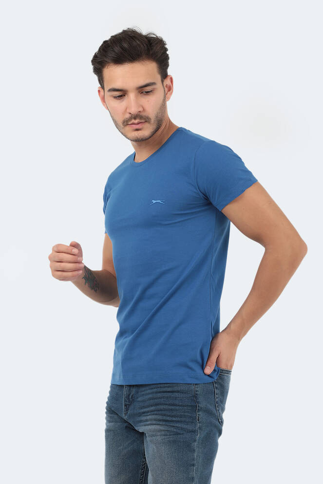 Slazenger SANDER Men's Short Sleeve T-Shirt Indigo