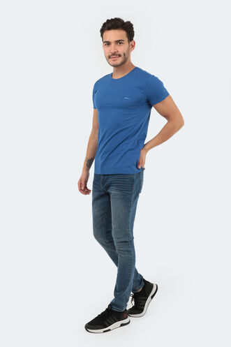 Slazenger SANDER Men's Short Sleeve T-Shirt Indigo - Thumbnail