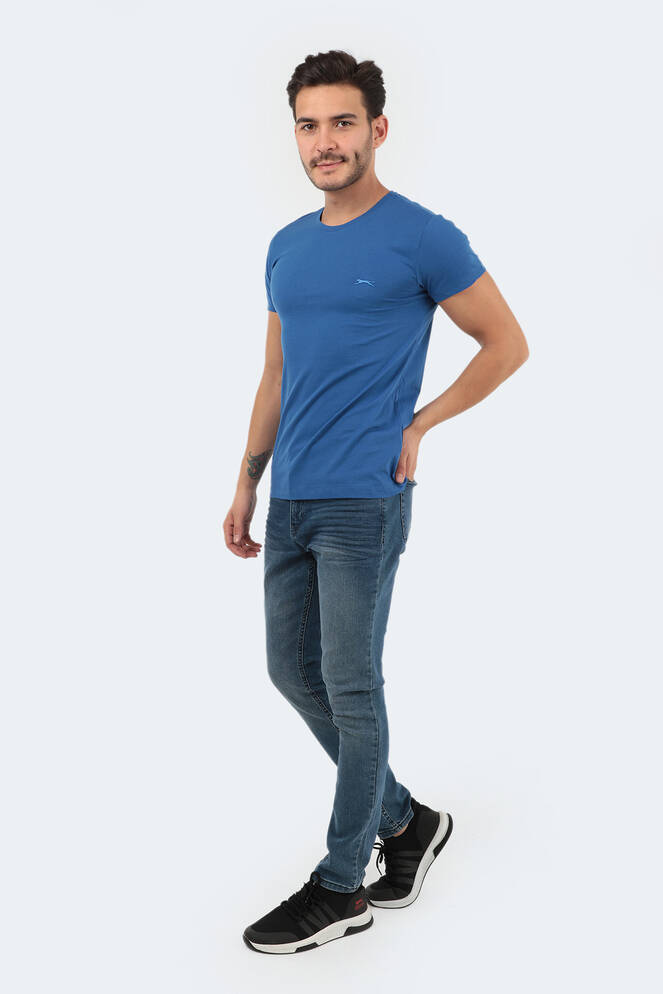 Slazenger SANDER Men's Short Sleeve T-Shirt Indigo