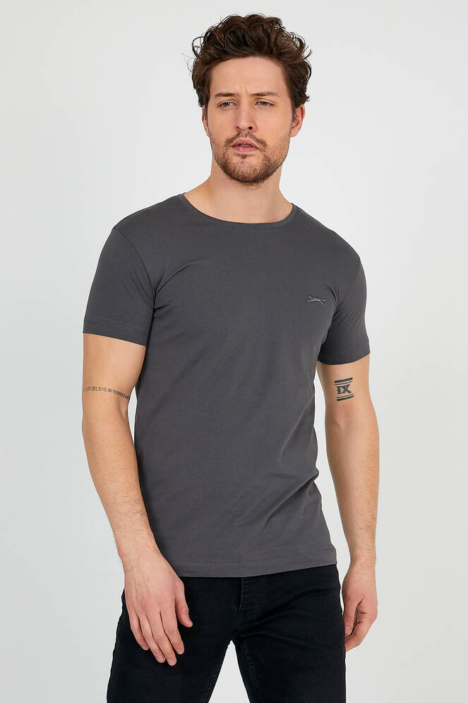 Slazenger SANDER Men's Short Sleeve T-Shirt Dark Grey