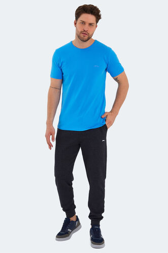 Slazenger SANNI Men's Short Sleeve T-Shirt Blue - Thumbnail