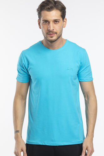 Slazenger SANNI Men's Short Sleeve T-Shirt Turquoise - Thumbnail