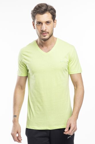 Slazenger SARGON Men's Short Sleeve T-Shirt Light Green - Thumbnail