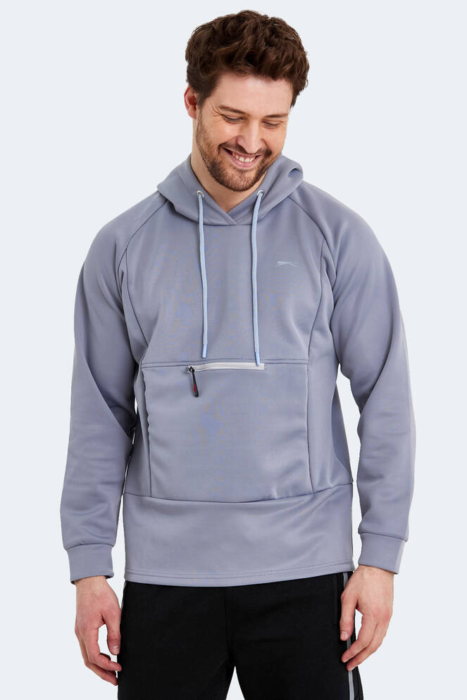 Slazenger SEPPO Erkek Sweatshirt Açık Gri