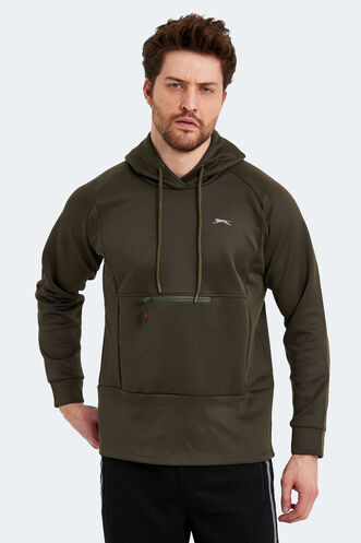 Slazenger SEPPO Erkek Sweatshirt Haki - Thumbnail