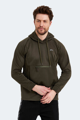 Slazenger SEPPO Erkek Sweatshirt Haki - Thumbnail