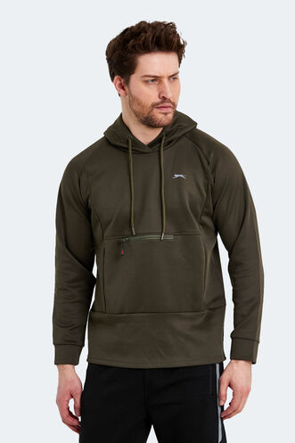 Slazenger SEPPO Erkek Sweatshirt Haki - Thumbnail