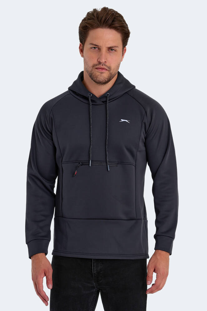 Slazenger SEPPO Erkek Sweatshirt Koyu Gri