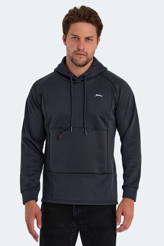 Slazenger SEPPO Erkek Sweatshirt Koyu Gri - Thumbnail