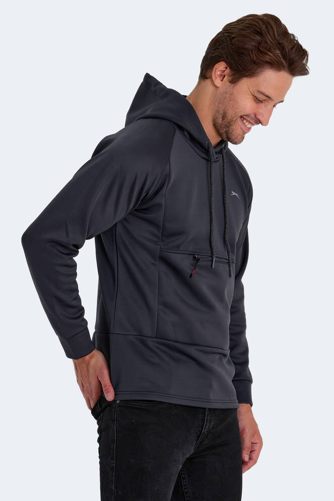 Slazenger SEPPO Erkek Sweatshirt Koyu Gri