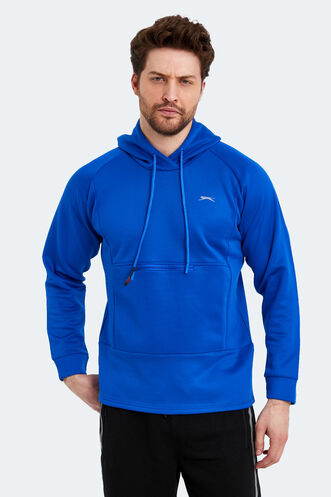 Slazenger SEPPO Erkek Sweatshirt Saks Mavi - Thumbnail