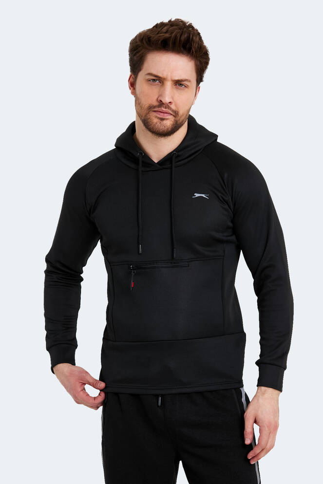 Slazenger SEPPO Erkek Sweatshirt Siyah