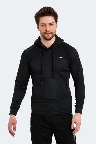 Slazenger SEPPO Erkek Sweatshirt Siyah - Thumbnail