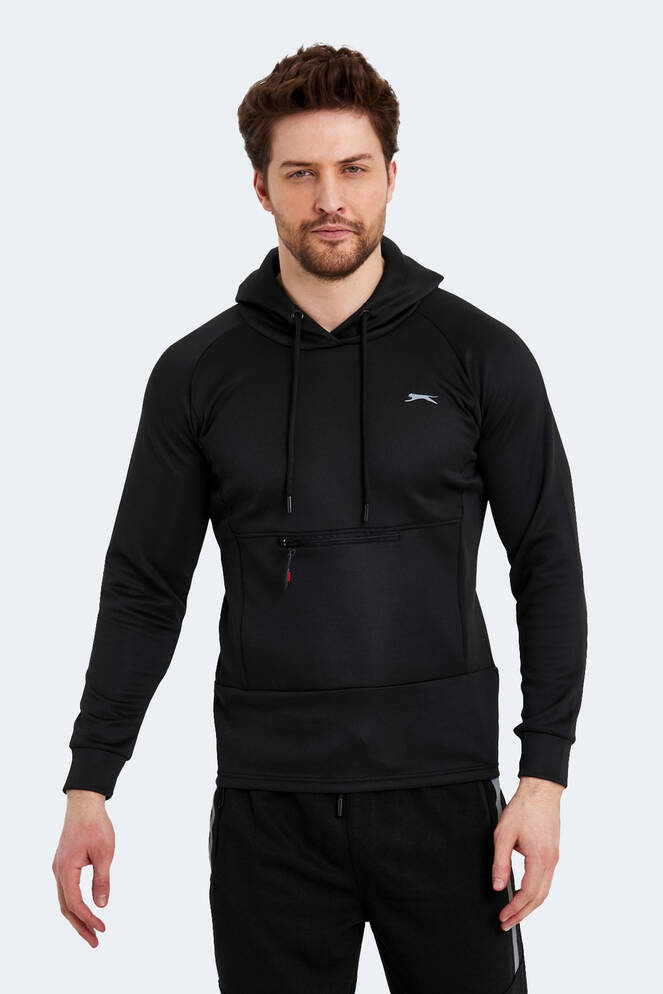 Slazenger SEPPO Erkek Sweatshirt Siyah