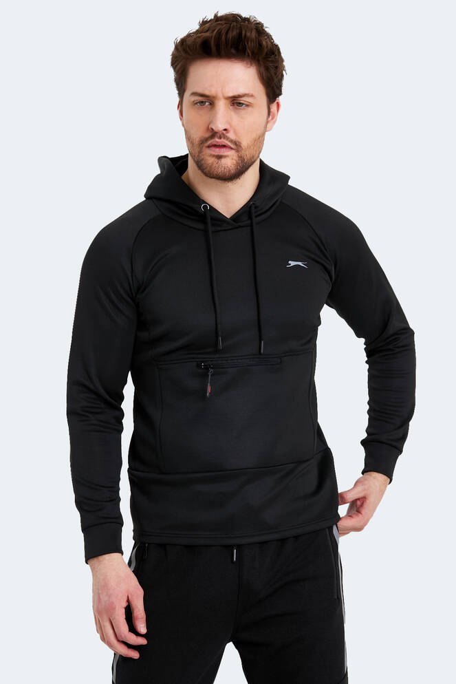 Slazenger SEPPO Erkek Sweatshirt Siyah