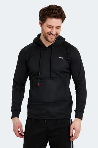 Slazenger SEPPO Erkek Sweatshirt Siyah - Thumbnail