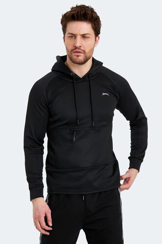 Slazenger SEPPO Erkek Sweatshirt Siyah - Thumbnail