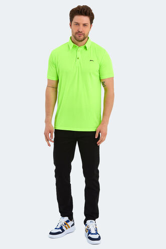 Slazenger SLOAN Erkek Kısa Kollu T-Shirt Neon Yeşil - Thumbnail