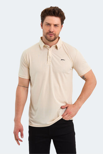 Slazenger SLOAN Men's Short Sleeve T-Shirt Beige - Thumbnail