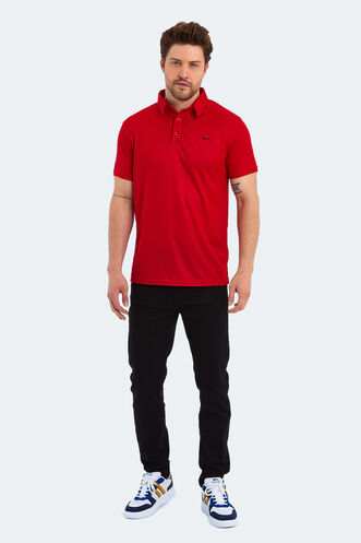 Slazenger SLOAN Men's Short Sleeve T-Shirt Red - Thumbnail