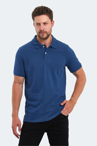 Slazenger - Slazenger SOHO Erkek Kısa Kollu T-Shirt Saks Mavi