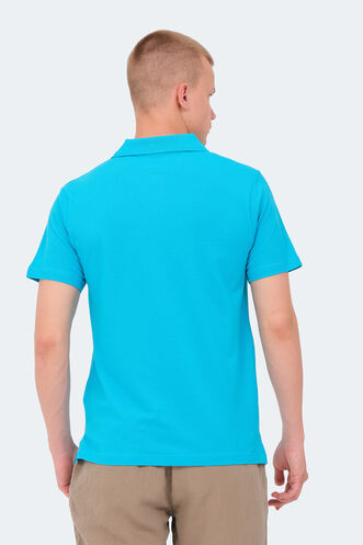 Slazenger SOHO Erkek Kısa Kollu T-Shirt Turkuaz - Thumbnail