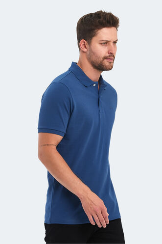 Slazenger SOHO Men's Short Sleeve T-Shirt Saks Blue - Thumbnail