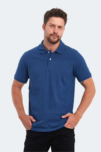 Slazenger SOHO Men's Short Sleeve T-Shirt Saks Blue - Thumbnail