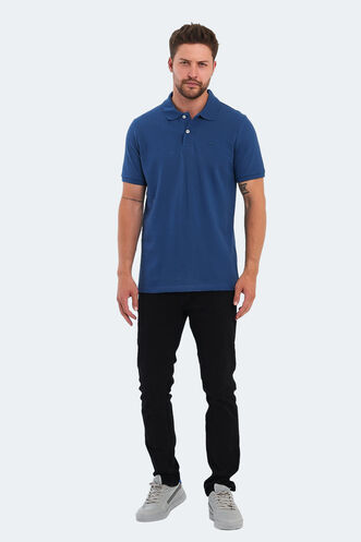 Slazenger SOHO Men's Short Sleeve T-Shirt Saks Blue - Thumbnail