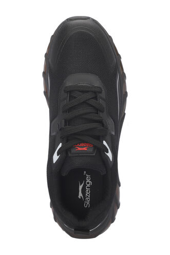 Slazenger TURBO Men's Sneaker Shoes Black - Red - Thumbnail