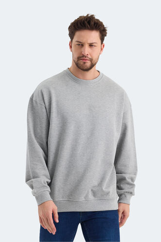 Slazenger - Slazenger VADIK Erkek Sweatshirt Gri