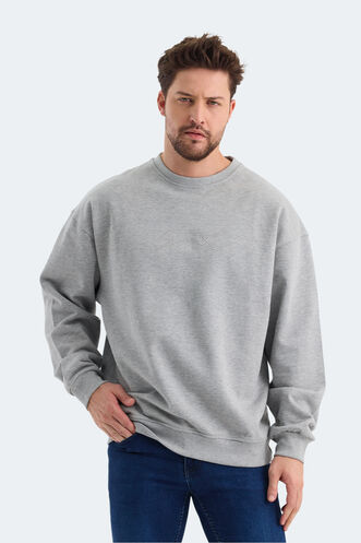 Slazenger VADIK Erkek Sweatshirt Gri - Thumbnail