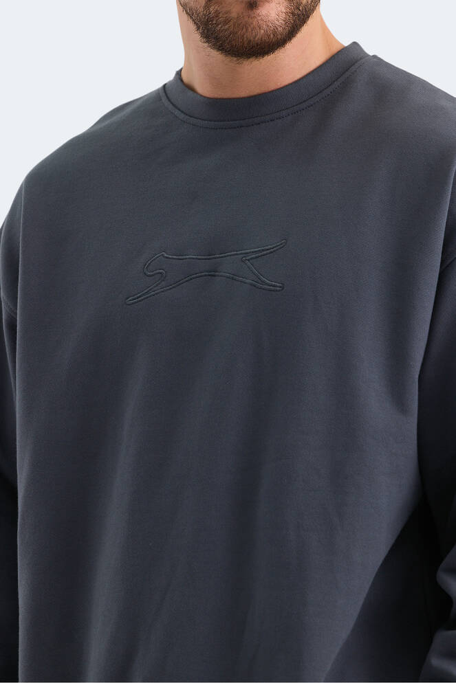 Slazenger VADIK Erkek Sweatshirt Koyu Gri