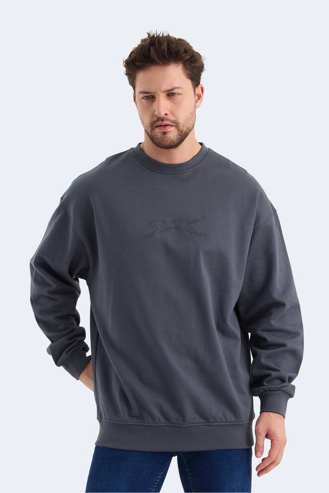 Slazenger VADIK Erkek Sweatshirt Koyu Gri