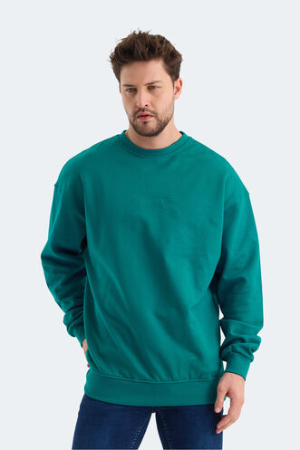 Slazenger - Slazenger VADIK Erkek Sweatshirt Petrol