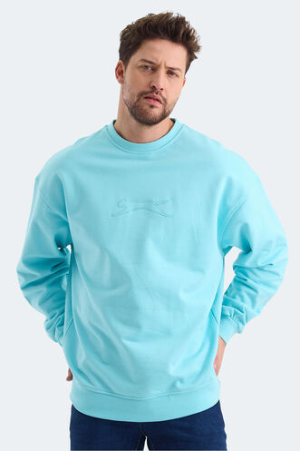 Slazenger - Slazenger VADIK Erkek Sweatshirt Turkuaz