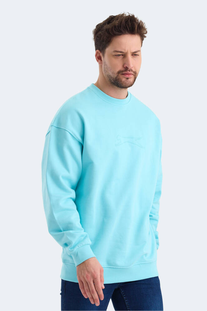 Slazenger VADIK Erkek Sweatshirt Turkuaz