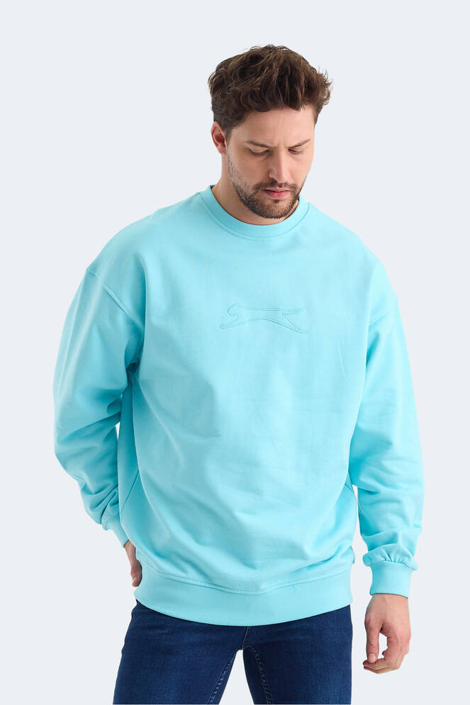 Slazenger VADIK Erkek Sweatshirt Turkuaz