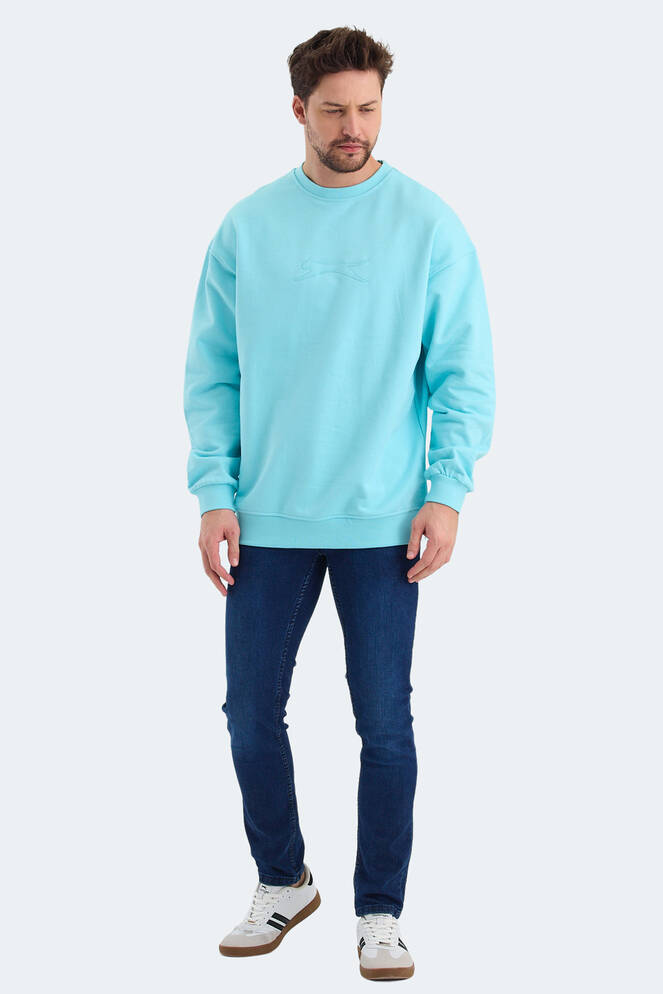 Slazenger VADIK Erkek Sweatshirt Turkuaz