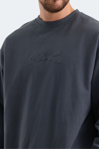 Slazenger VADIK Men's Sweatshirt Dark Grey - Thumbnail