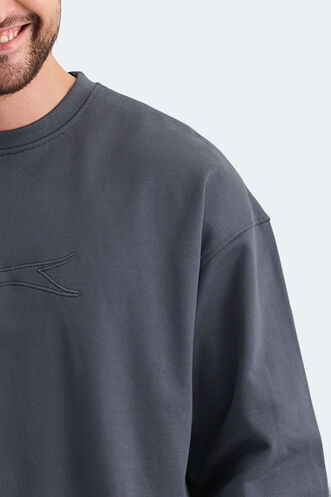 Slazenger VADIK Men's Sweatshirt Dark Grey - Thumbnail