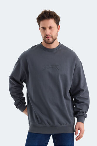 Slazenger VADIK Men's Sweatshirt Dark Grey - Thumbnail