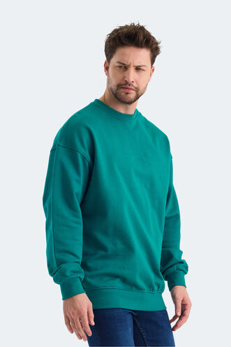 Slazenger VADIK Men's Sweatshirt Petrol - Thumbnail