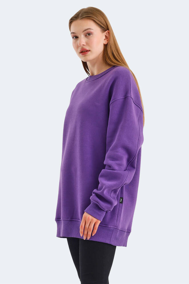 Slazenger VADIM Kadın Sweatshirt Mor