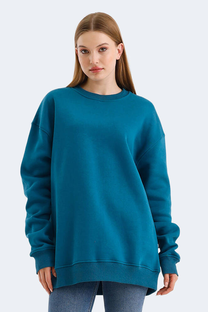 Slazenger VADIM Kadın Sweatshirt Petrol