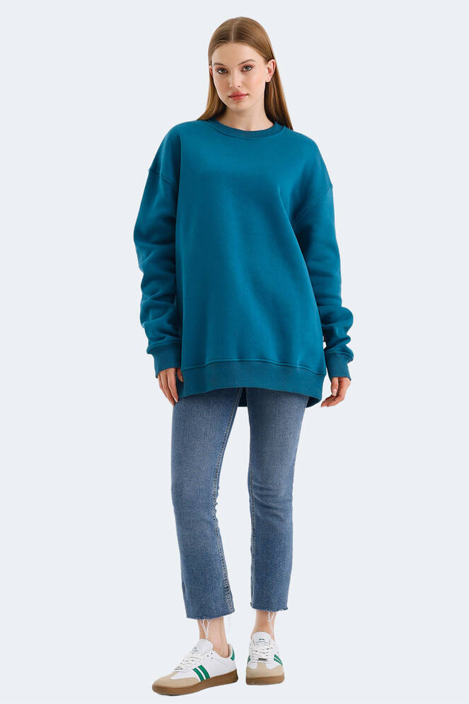 Slazenger VADIM Kadın Sweatshirt Petrol