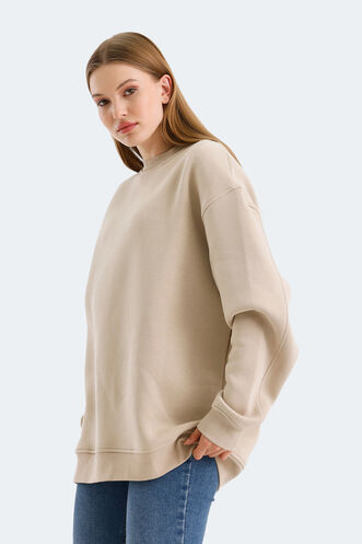 Slazenger VADIM Women's Sweatshirt Beige - Thumbnail