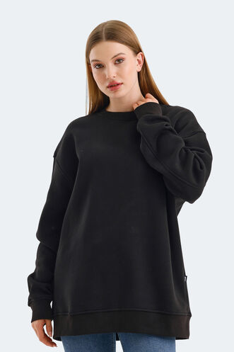 Slazenger VADIM Women's Sweatshirt Black - Thumbnail