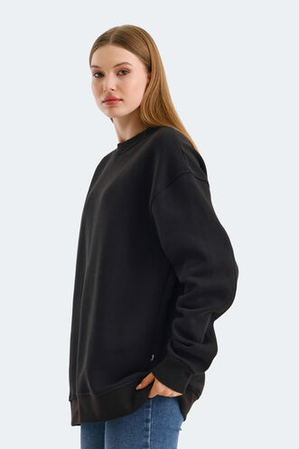 Slazenger VADIM Women's Sweatshirt Black - Thumbnail