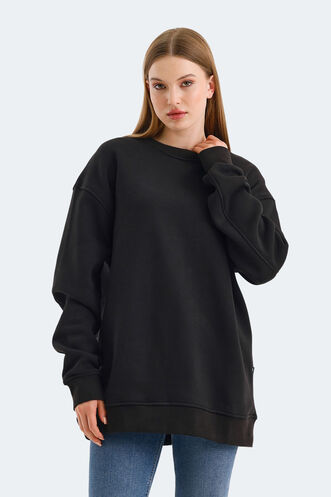 Slazenger VADIM Women's Sweatshirt Black - Thumbnail